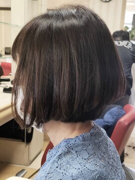 ヘアークリアー 春日部 大人可愛い短めふんわりボブ/耳にかけてもgood/30代40代50代