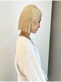 福井 大和田 抜きっぱなしブロンド ハイトーンカラー 20代