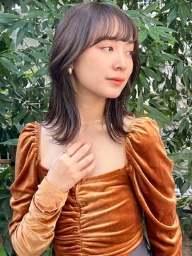 オーブ ヘアー シャノン 都城店(AUBE HAIR shanon) 20代・30代_面長解消ひし形ロブ