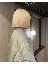 プネル 渋谷(PUNEL) ブロンドボブ/ブリーチカラー/ボブ/ブロンド