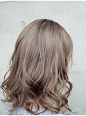 レイヤーカットナチュラルハイトーンデザインカラー[日野駅]
