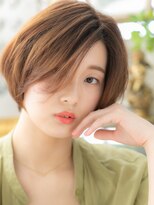 カバーヘア ブリス 北浦和(COVER HAIR bliss) ■カーキベージュアシンメトリーマッシュボブ301北浦和30代40代