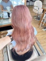 ネオリーブ チロル 横浜西口店(Neolive CiroL.)&nbsp;ハイトーン ペールピンク ケアブリーチ2回　暖色カラー