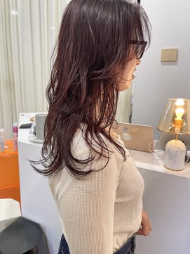 エダメ(EDAME) ワインレッドとたっぷりレイヤー◯miona.