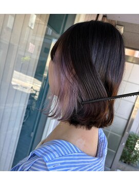 リノ(Lino) ハイトーンパープル×インナーカラー×ケアブリーチ