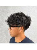 シャドウパーマ、刈り上げショート