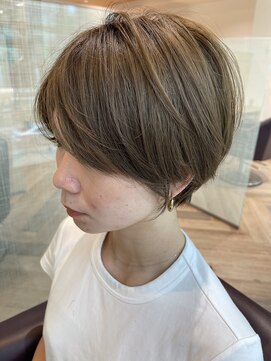 ファースト 仙台店(first) 【松根ショート】大人かわいいふんわりショートパーマ◎30代40代