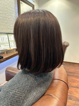 ヘアー サロン アットシュシュ(Hair Salon At'shushu) 小顔補正立体カットで大人ふんわりワンレンんボブ♪