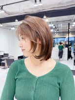 ファンナギンザ(FaNNa ginza) フェイスレイヤー/ブリーチなしカラー/グレージュ/髪質改善/小顔