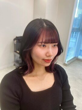 ジーナリア(Xena ria) 《衣織》インナーカラー/ピンク/韓国ヘア