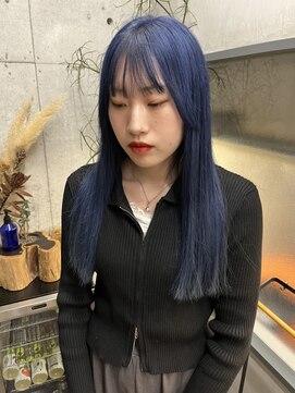 サロウィン 新潟万代店(SALOWIN) ネビージュブルーカラーブルーブラックダークアッシュ