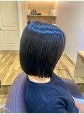 切りっぱなしボブ