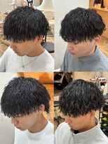 ボンドストーリールミエール(Bond Story lumiere)&nbsp;ツイストスパイラル縦落ちパーマラウンドマッシュ刈り上げ