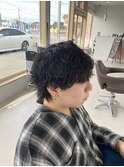 波巻きパーマ