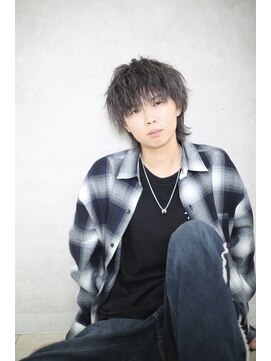 メンズミディアムウルフ