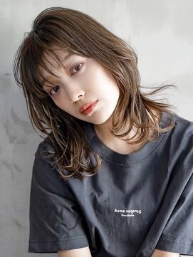 ギークス(GEEKS) 【GEEKS渋谷】伸ばしかけロング/ウルフ/顔周りレイヤー/冬カラー