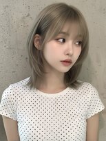 エイチ ウルフカット 大阪梅田(811)&nbsp;フェイスフレーミングルーツカラー天使の羽バングネオウルフボブ