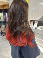 ネオリーブカフ 鶴ヶ峰店(Neolive caff)&nbsp;デザインカラー　裾カラー　グラデーション　ブリーチカラー