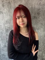 カプセル(capsule)&nbsp;1ブリーチ♪ 赤カラー × 黒♪