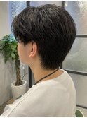 MEN'S/松戸駅/マッシュウルフ/ラウンドマッシュ