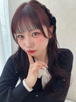 カシュカシュ 表参道(cache cache)&nbsp;ピンクラベンダーピンクカラー春カラーリボンアレンジ