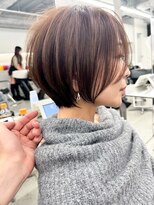 ゴカン バイ ジル ブラン 名古屋(Gokan by JIL BLAN)&nbsp;ハイライトバレイヤージュダブルカラーショートカット30代40代