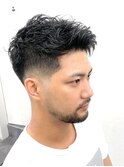 スパイキーショート×スキンフェード