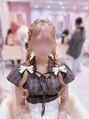 アリエス 新宿駅前東口店(Aries)&nbsp;ツイン編みおろし☆リボンやパールピン付けるのも人気です◎