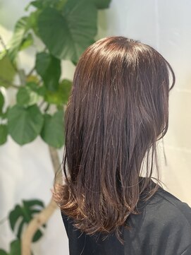 シェル 吉祥寺(shell) ピンクベージュ☆セミロングローレイヤー