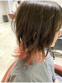 【お客様スタイル】グラデーションカラー×ピンク
