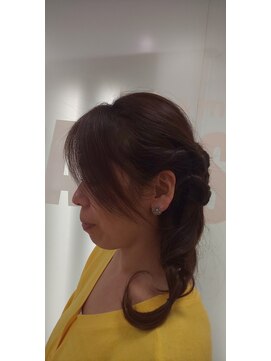 パーソンズ 本八幡店(PAR SON'Z) サイド編み込みハーフアップ