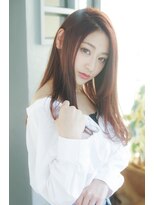 クシュ 所沢東口店(kusyu...) うる艶髪暖色系カラー×ジェシカライツ風アップバンク抜け感ヘア