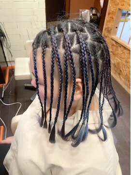 アド ヘア プレイス(adon hair place) ユニコーンカラー×ブレイズ