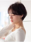 ショートボブ20代30代40代大人可愛い暗髪うる艶髪青山表参道