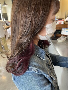 ラソ バルコ(LAZO barco) くすみベージュ×パープルピンク