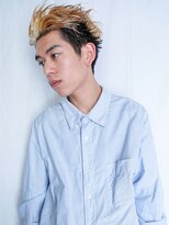 韓国/ブリーチ/表参道メンズカット/センターパート/オールバック