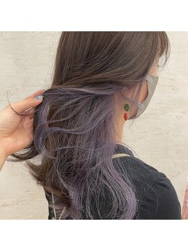 ザ ランド(THE LAND) ラベンダーインナーカラー_グレージュインナー×ラベンダー