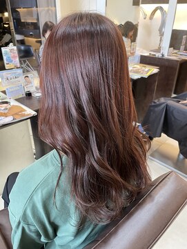 フォルテ 草薙店 ブリーチなし ピンクブラウン