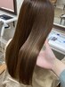 【艶＆髪質改善】ブリーチなし艶イルミナカラー＋髪質改善4stepTR ¥7700