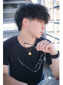 ツイストスパイラルメンズマッシュパーマ