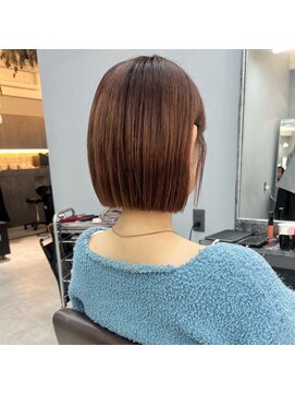 オズ 郡山桑野店(OZ) イメチェンハッシュカットフルバング似合わせレッドブラウン