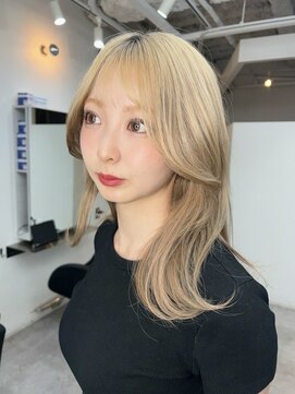 ディーバ 渋谷(D.I.E.V.A) 10代20代30代髪質改善韓国くびれレイヤーカットブロンドベージュ