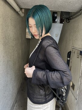 パークレーン アイス イヴェン(park lane ICI yeven) モスグリーン　ターコイズ　/akari