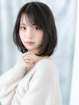 ドクターズサロン LAB 小山店 アッシュオリーブ内巻きワンカールボブo小山20代30代40代