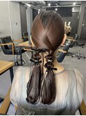 【WAVY hair set】大人タイトツインスタイル