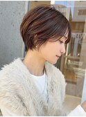 骨格補正絶壁カバー顔まわり簡単スタイリングくびれショートボブ