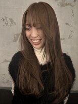 キャロルガーデンズ ボコカ 表参道(Carroll Gardens bococa)&nbsp;マロンブラウン、ブリーチなしカラー、マロンベージュ、ロング