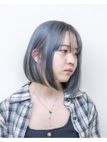 ルプラ ブリリアント(le-pla brilliant)&nbsp;切りっぱなしボブ/ショート/ブルーシルバー/ダブルカラー/豊橋