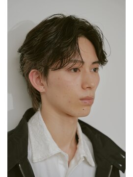 襟足長め/ツイストパーマ/インナーカラー