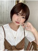 大人可愛い20代30代40代小顔丸みショート